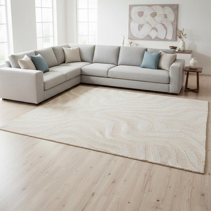 8' X 11' Area Rug (660016) - White