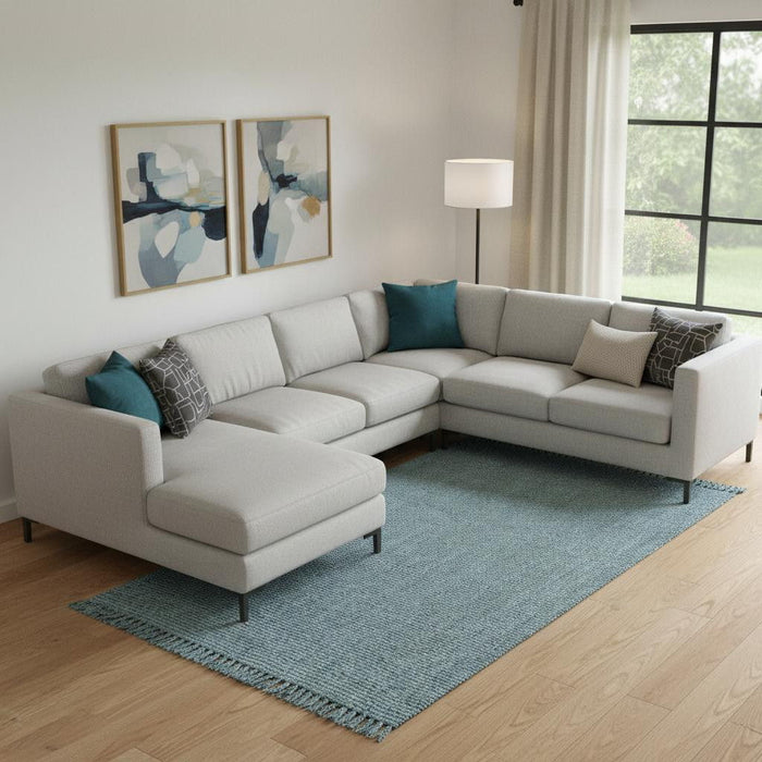 10' X 13' Jute Handmade Area Rug With Fringe (684892) - Light Blue