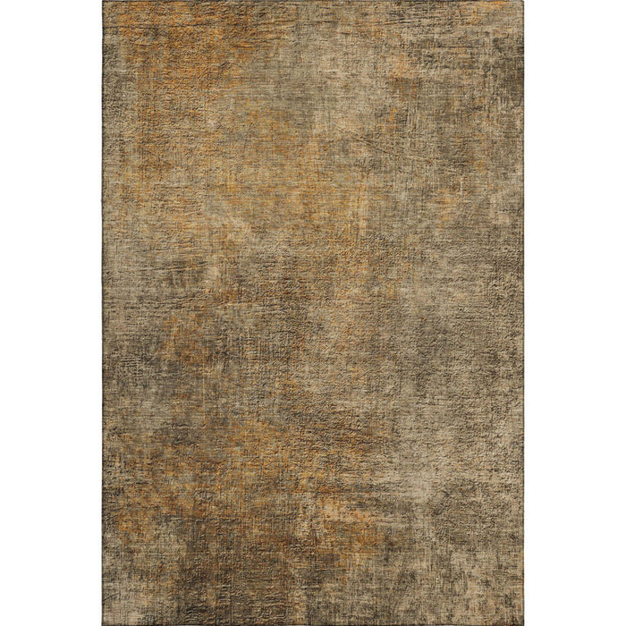 8' X 10' Abstract Washable Area Rug With UV Protection (650660) - Brown / Beige