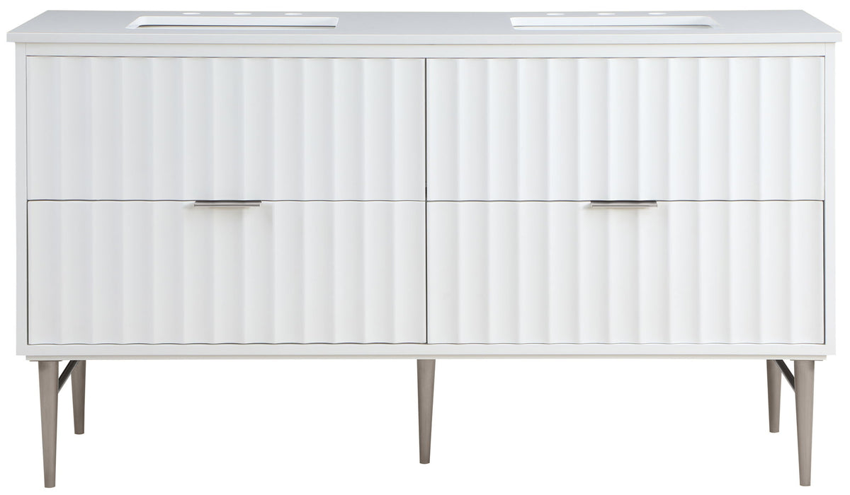 Modernist - Bathroom Vanity With Chrome Legs