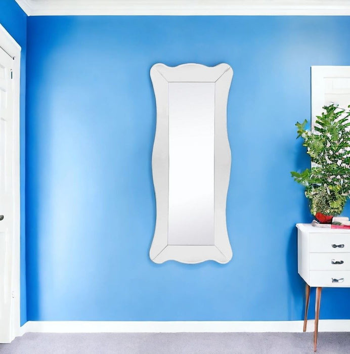 65" Novelty Glass Framed Full Length Hanging Mirror - Clear