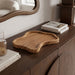 Marble tray by Meridian Furniture featuring a smooth, polished surface and elegant natural marble pattern.