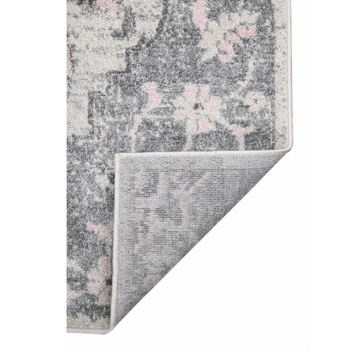 8.8' x 11.8' Medallion Power Loom Area Rug - Gray