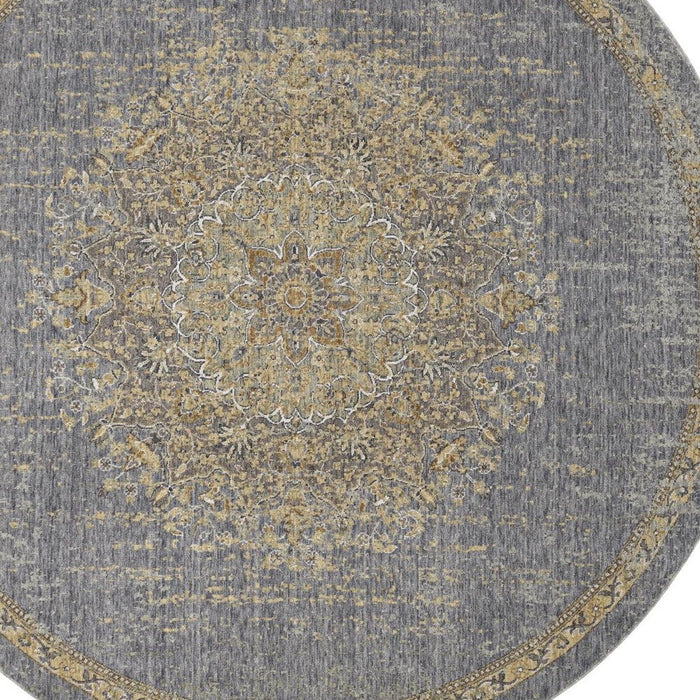 108" x 108" Wool Rug - Slate Gray
