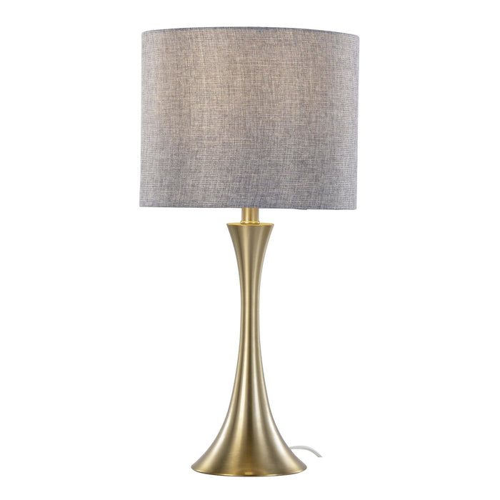 Lenuxe - 24" Metal Table Lamp (Set of 2) - Gold Base