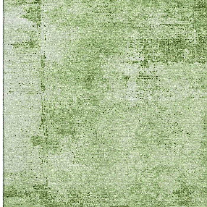 10' X 14' Abstract Washable Area Rug With UV Protection (683189) - Green / Beige