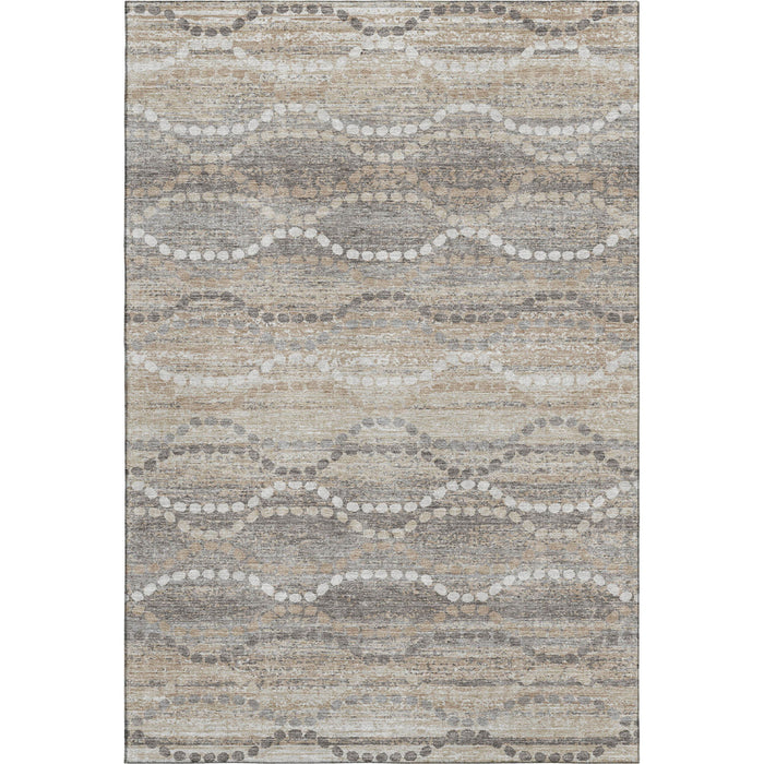 10' X 14' Abstract Geometric Washable Area Rug With UV Protection (715267) - Beige / Ivory