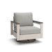 Signature Design by Ashley Vista Highlands brown and white swivel lounge chair with cushion