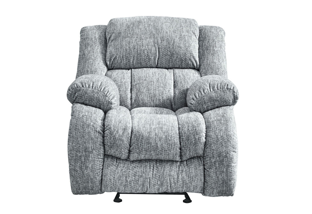 Fabric Gliding Recliner - Gray