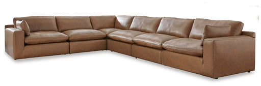 Emilia 6-piece stationary sectional sofa by Signature Design by Ashley® with plush cushions and modern design.
