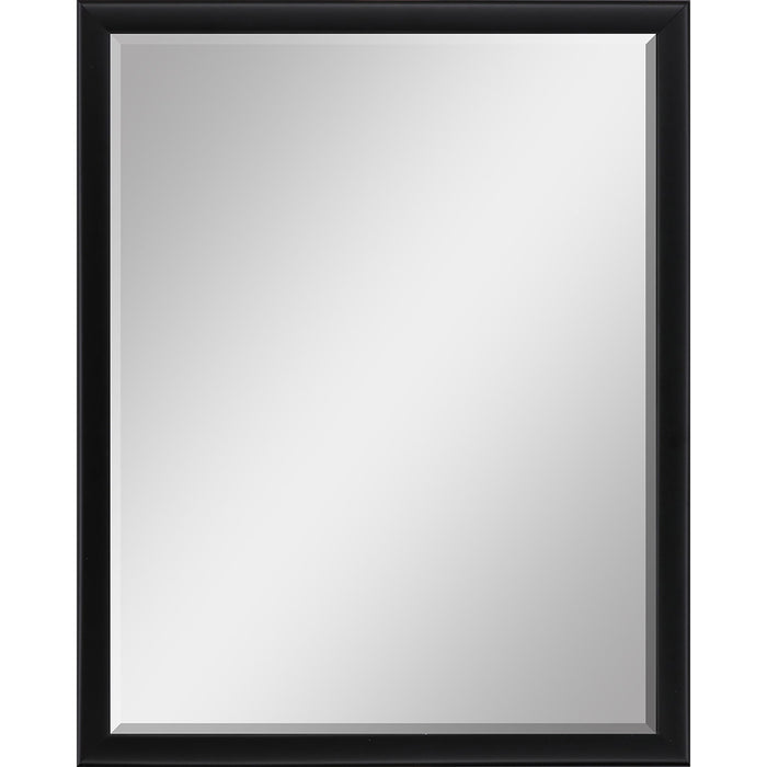 50" Solid Wood Framed Accent Mirror - Black