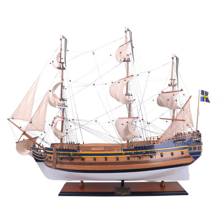 Hand Painted Model Boat (624639) - Light Brown / Beige
