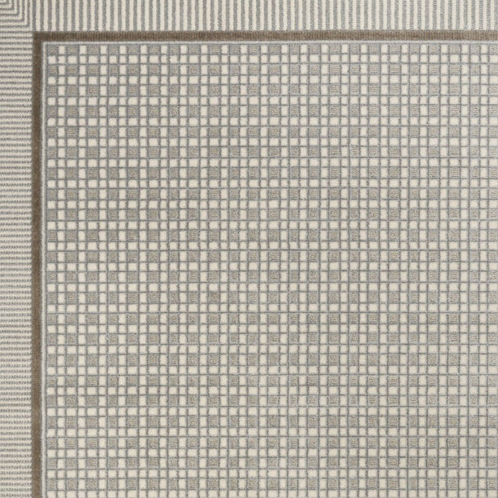 4' X 6' Geometric Area Rug (572509) - Ivory / Gray