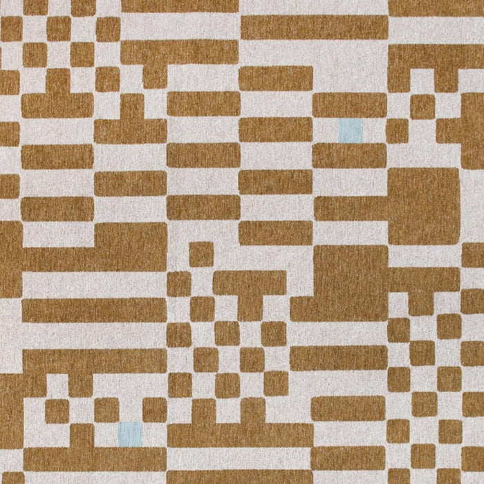 9' X 13' Geometric Washable Area Rug (551849) - Blue / Brown