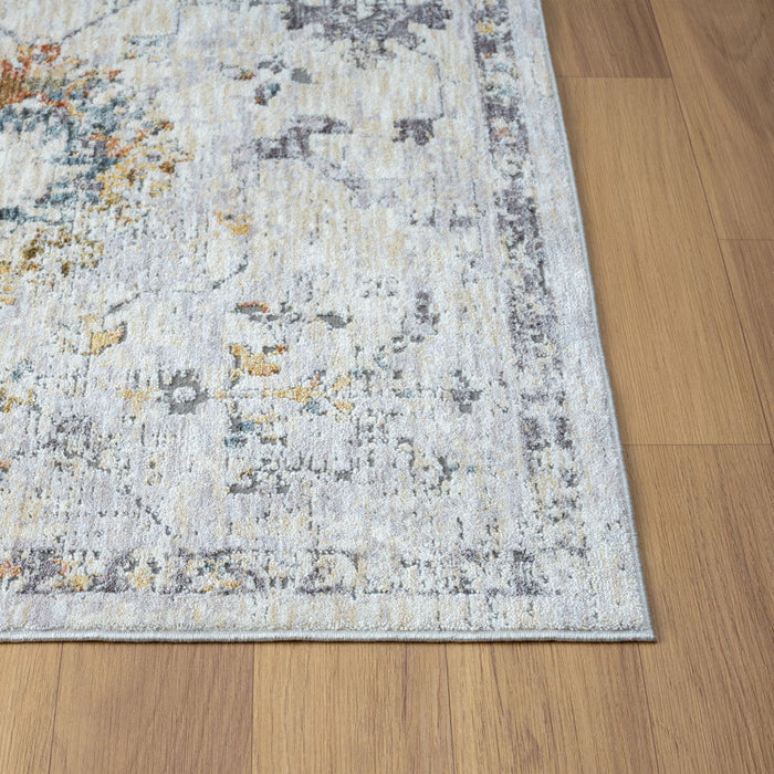 10' X 14' Floral Area Rug (738082) - Gray / Blue