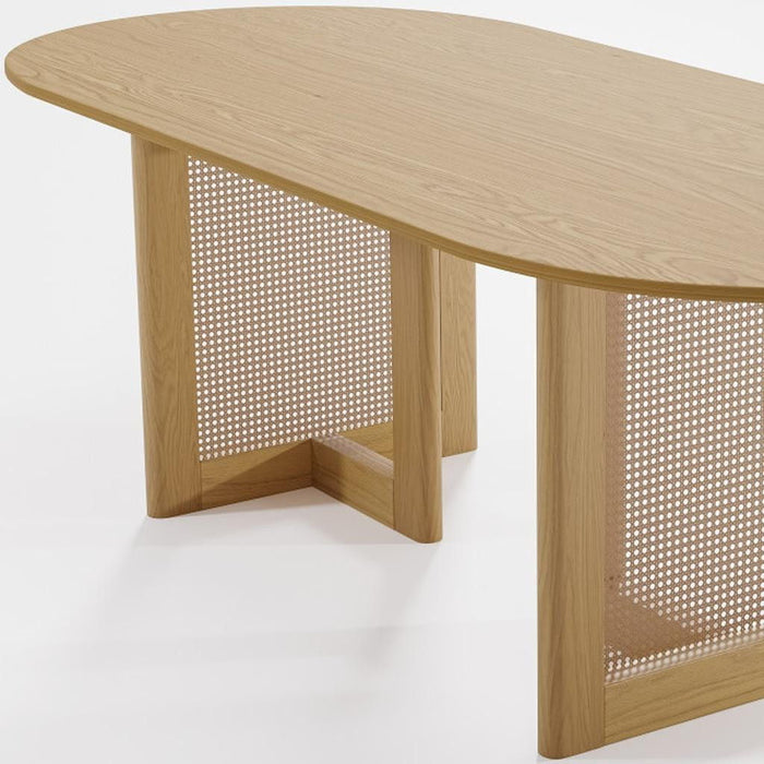 Solid Wood Oval Bar Table - Yellow