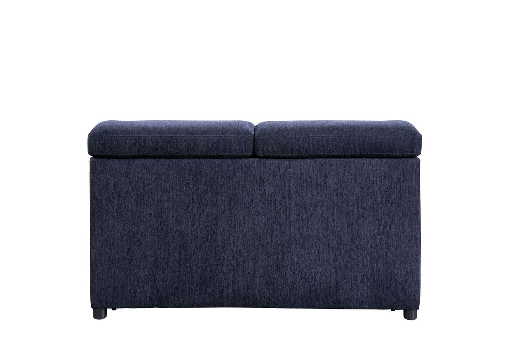 Nekoda - Sectional Sofa - Navy Blue Fabric