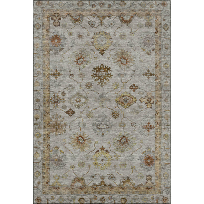 10' X 14' Oriental Washable Area Rug With UV Protection (716431) - Taupe / Beige