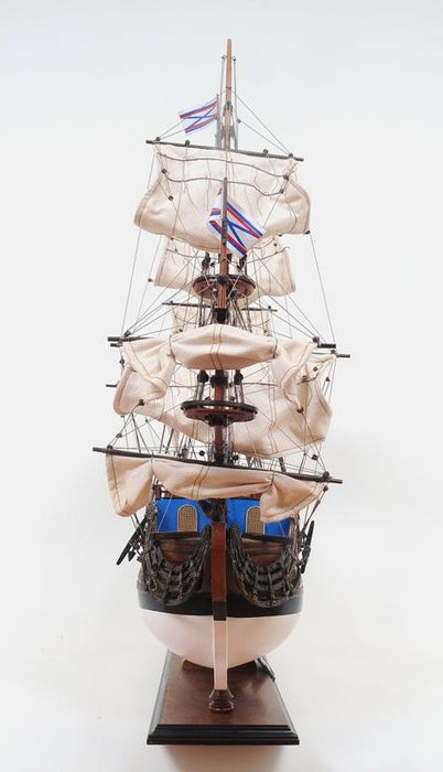 1700 Goto Predestination Hand Painted Decorative Boat - Blue / Brown