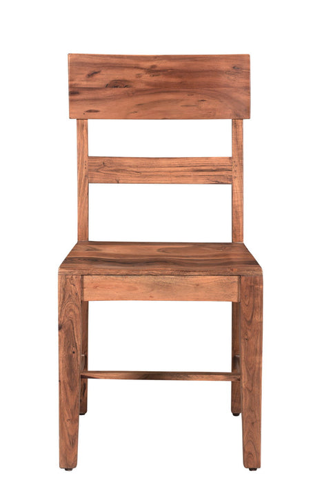 Wood Ladder Back Dining Side Chairs (Set of 2) - Brown