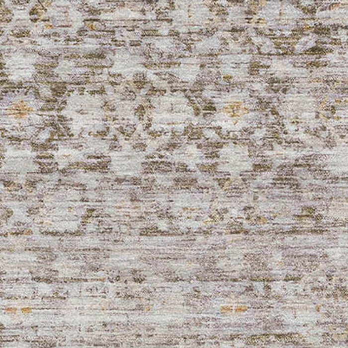 10' X 14' Striped Washable Area Rug With UV Protection (700011) - Taupe / Beige