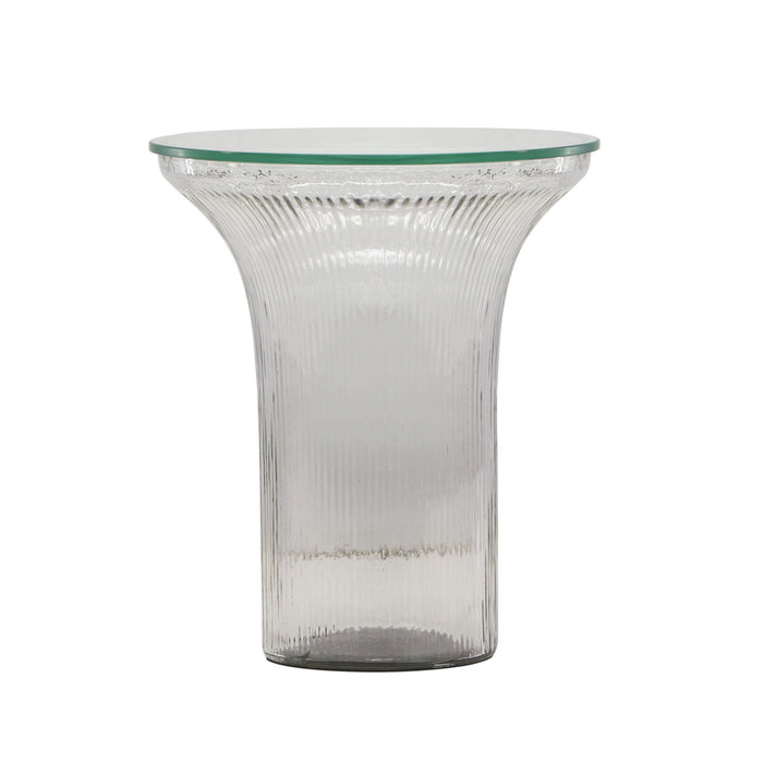 Cassandra - Glass Flared Side Table