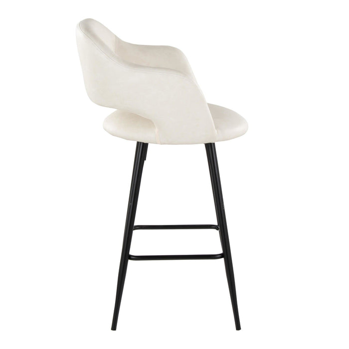 Margarite - 26" Fixed-Height Counter Stool - Black Metal (Set of 2)