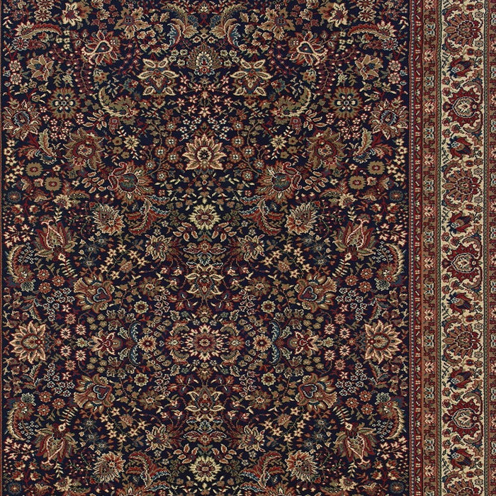 5' X 8' Oriental Area Rug - Blue And Red
