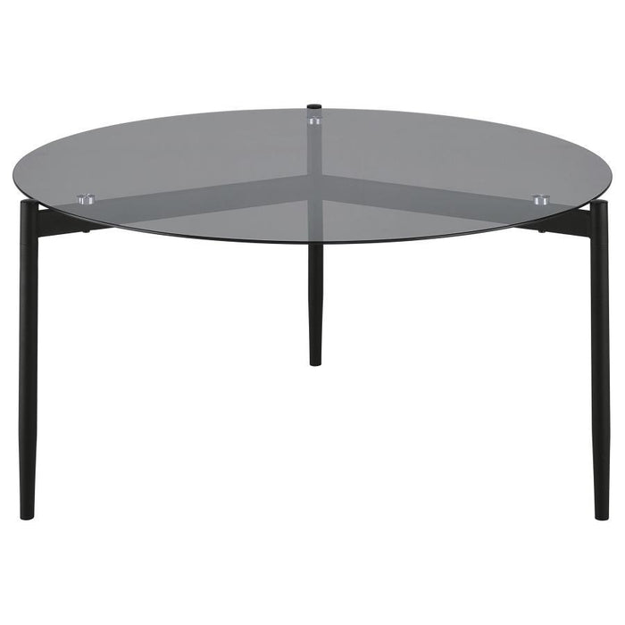 Rosalie - Round Smoked Glass Top Table