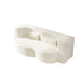 Giga floor sofa with two pillows and convertible twin size mattress, ideal for living room seating and lounging.
