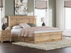 Signature Design by Ashley Makidern Panel Storage Bed with built-in drawers and modern wood finish.