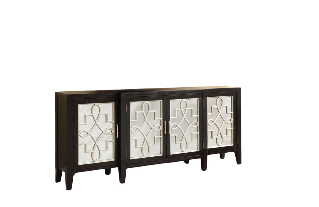 Solid Wood Console Table - Black