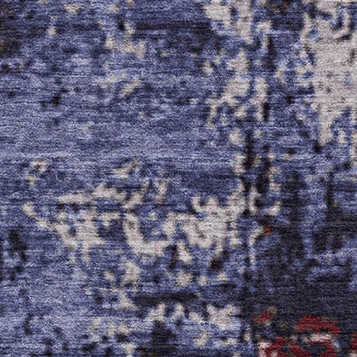 10' X 14' Abstract Washable Area Rug With UV Protection (707827) - Plum / Gray / Ivory