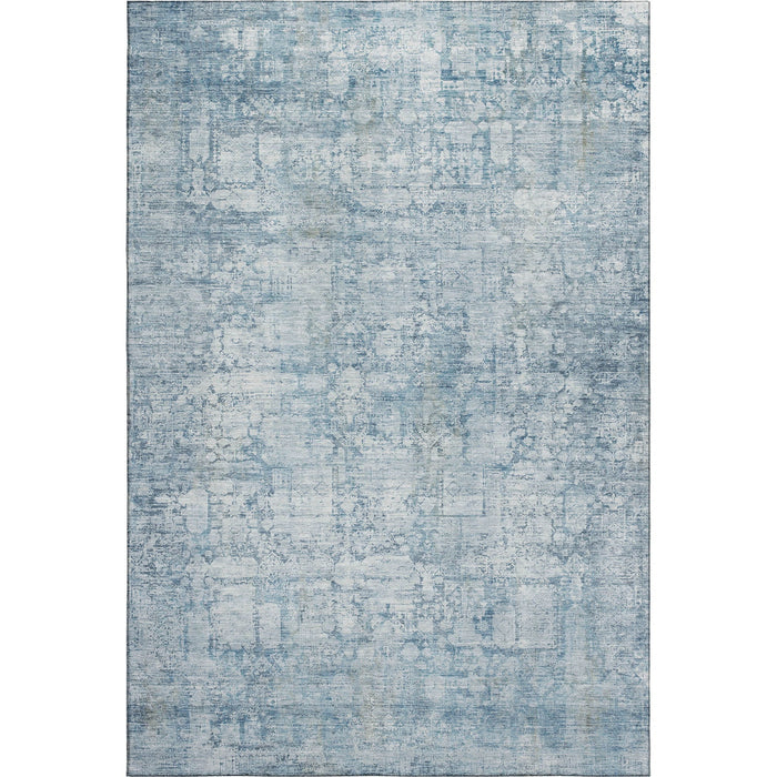 10' X 14' Oriental Washable Area Rug With UV Protection (700649) - Blue / Ivory