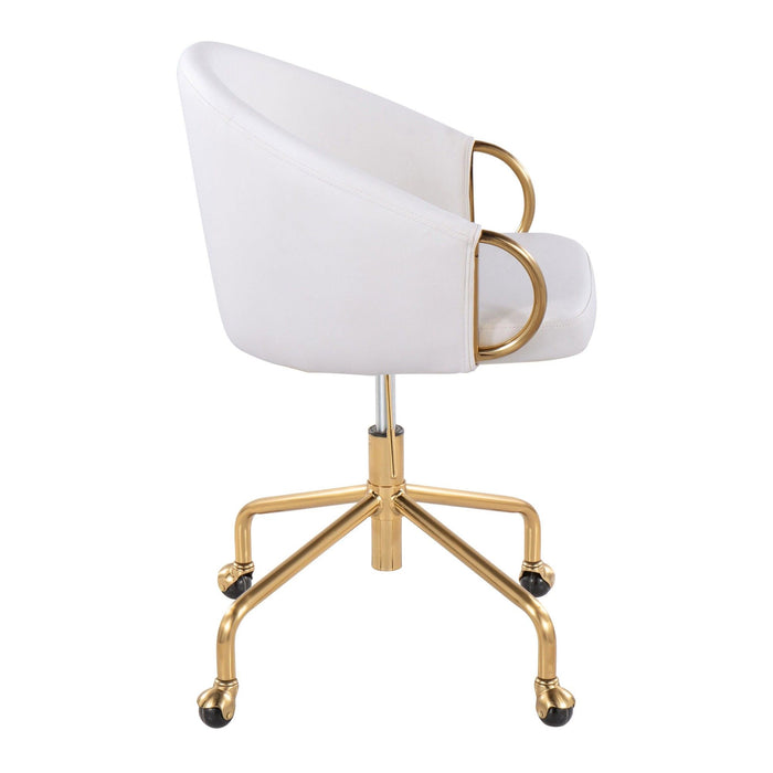 Claire - Task Chair - Gold Base