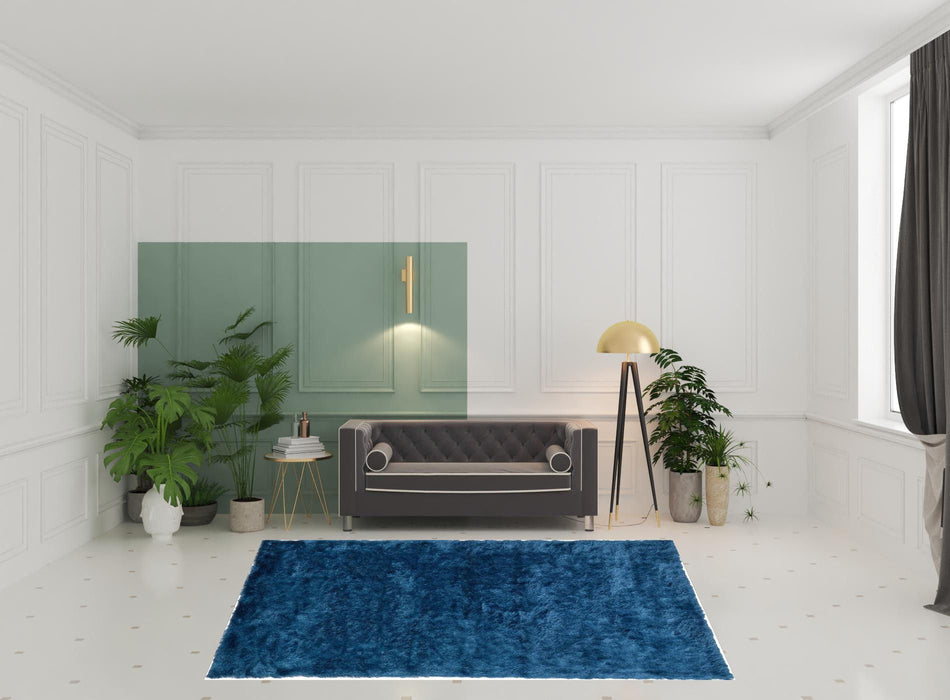 8' x 10' Shag Tufted Handmade Area Rug - Blue And Green