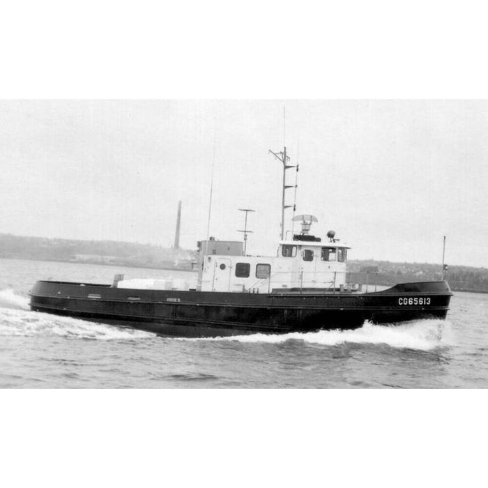 Hand Painted Model Boat (624425) - Black / White