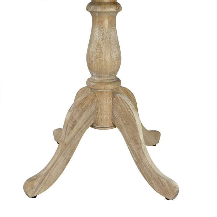 Solid Wood Rounded Bar Table - Natural