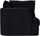 Meridian Furniture Hammond velvet upholstered stationary chair with plush fabric and modern design, featuring a comfortable, stylish seat.