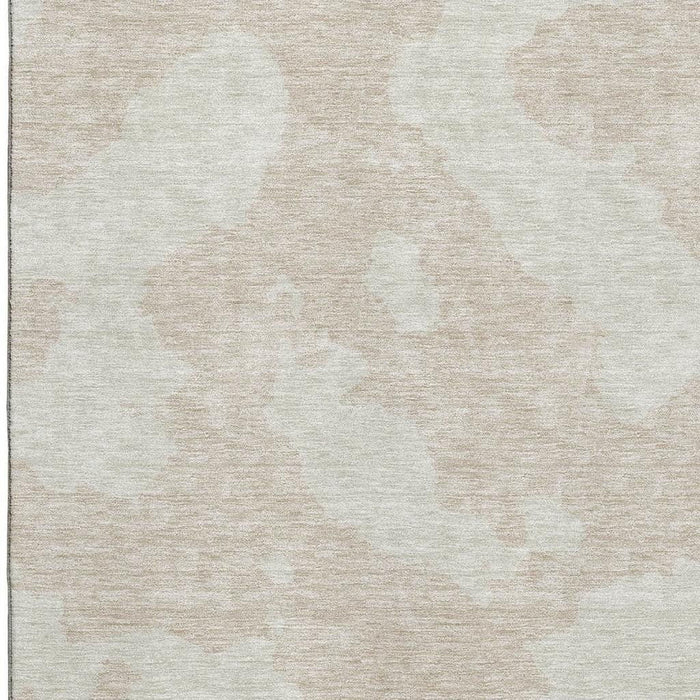 10' X 14' Abstract Washable Area Rug With UV Protection (676998) - Beige / Ivory