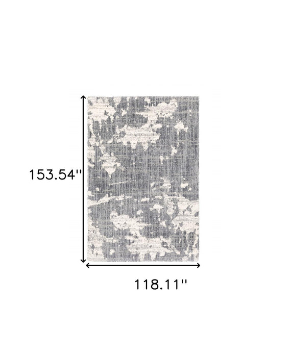 9' x 12' Gray Matter Area Rug - Gray And Ivory
