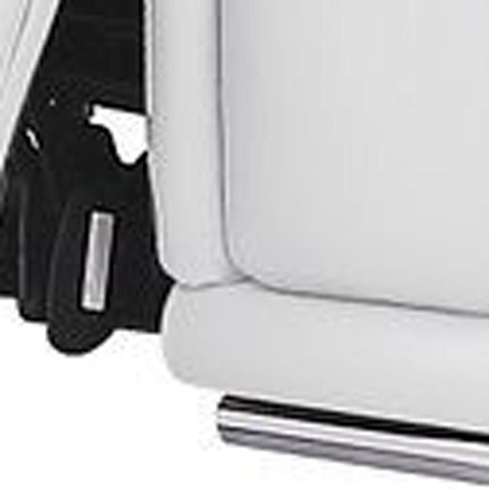 Leather Modular L Shaped Five Piece Corner Sectional - White