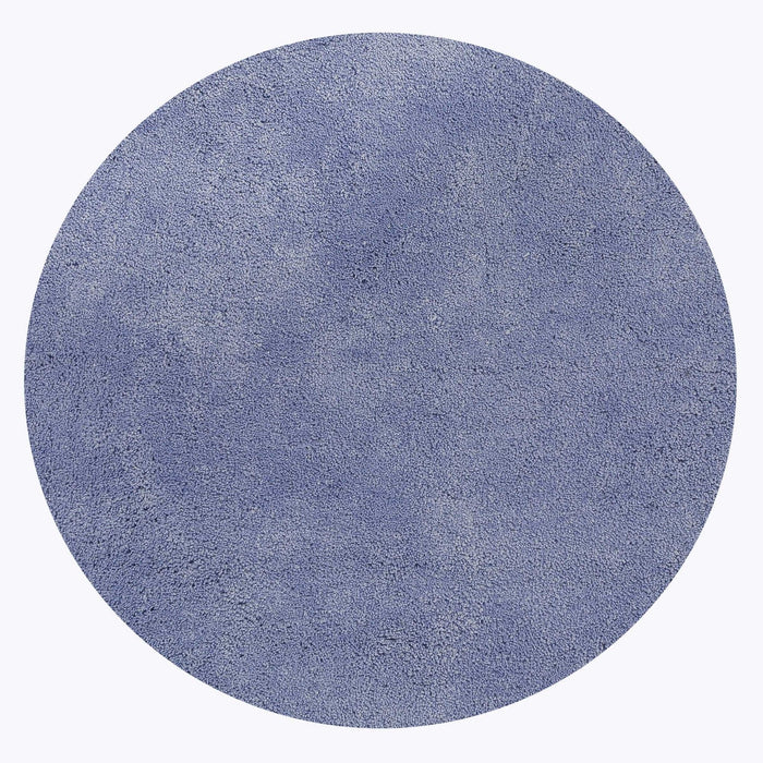 8' Round Polyester Area Rug - Purple