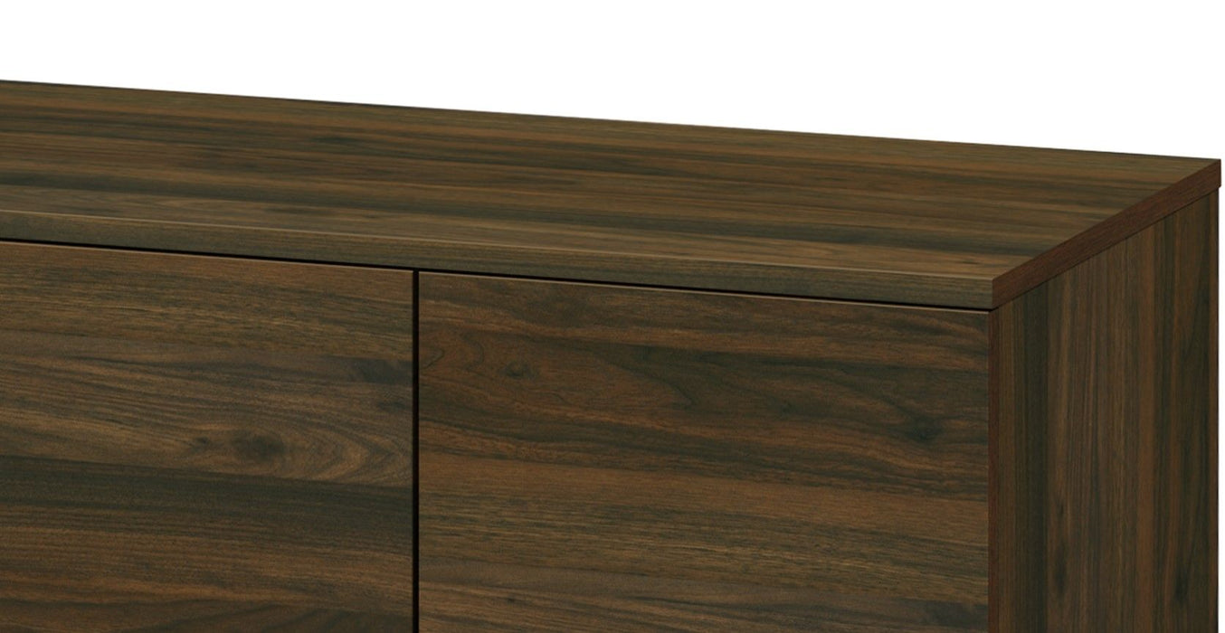 Amidon - TV Stand, With 2 Storage Shelves And 1 Cabinet