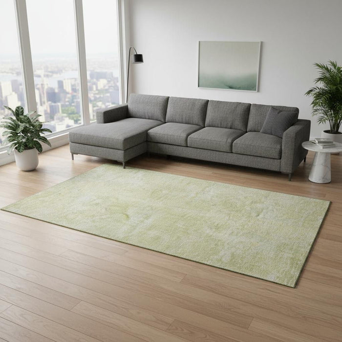 9' X 12' Abstract Washable Area Rug With UV Protection (649827) - Gold / Ivory