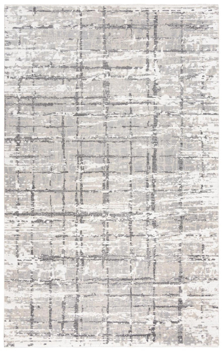 10' X 13' New Zealand Lambs Wool Abstract Hand Carved Handmade Area Rug (747285) - Ivory / Gray