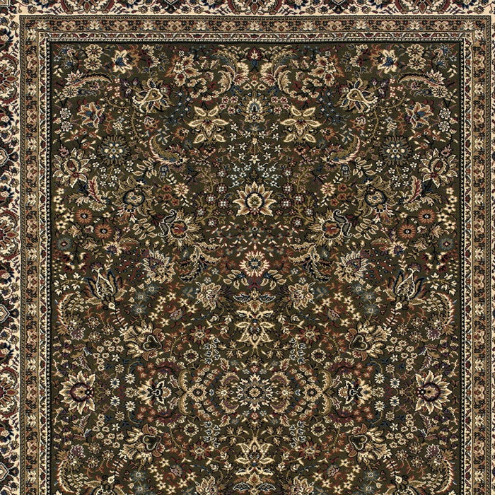 8' X 11' Oriental Area Rug (574339) - Green / Ivory