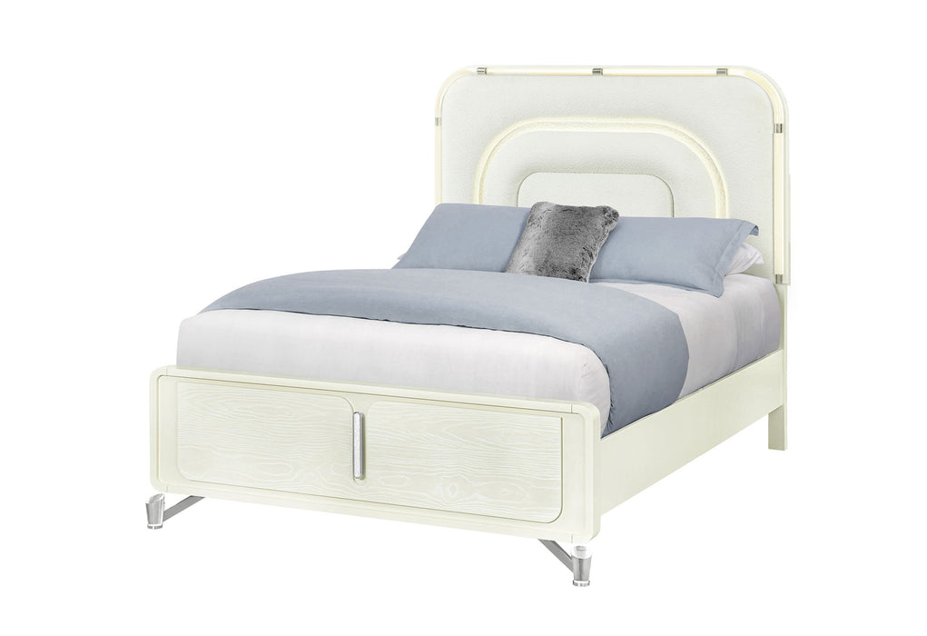 Lyra - Queen Bed With LED - Beige