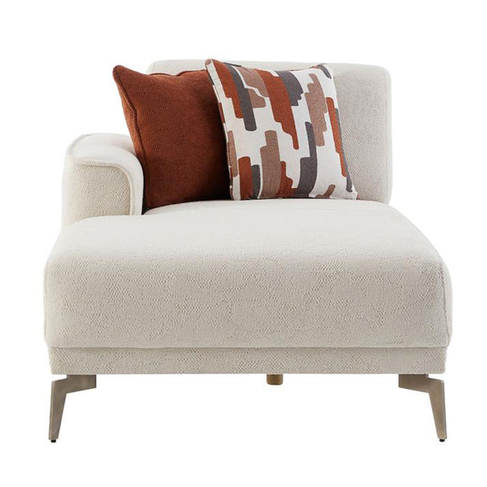 Atlanta Sectional Chaise Part - Peru Cream - 3 Pieces