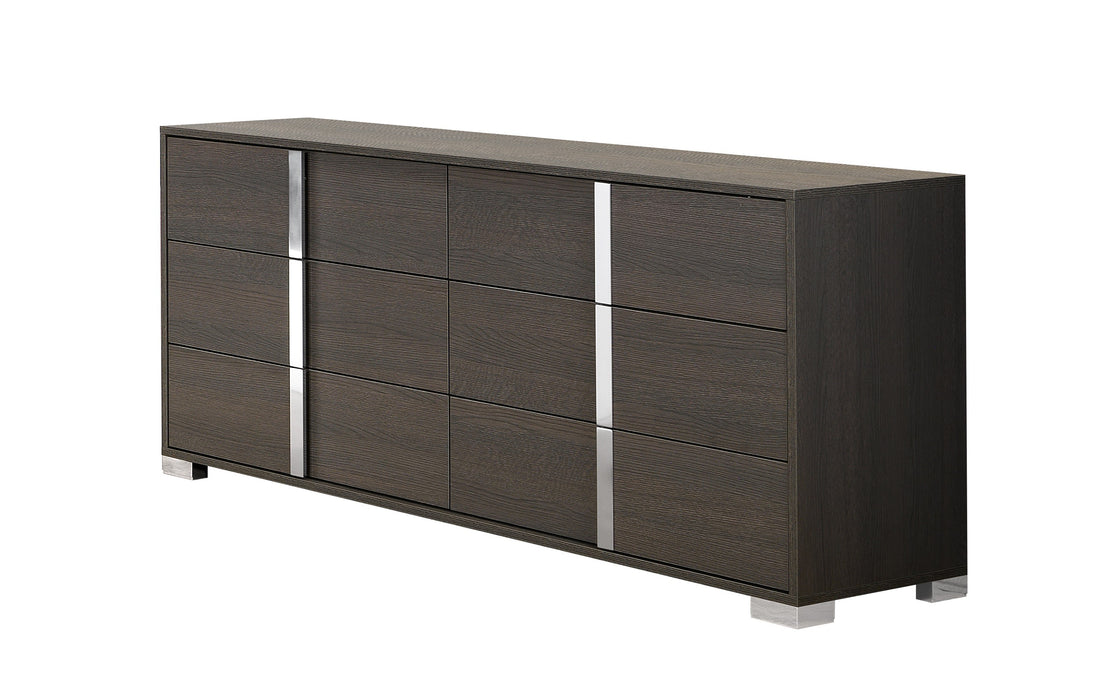 J & M Furniture Alice Dresser in Matte Grey